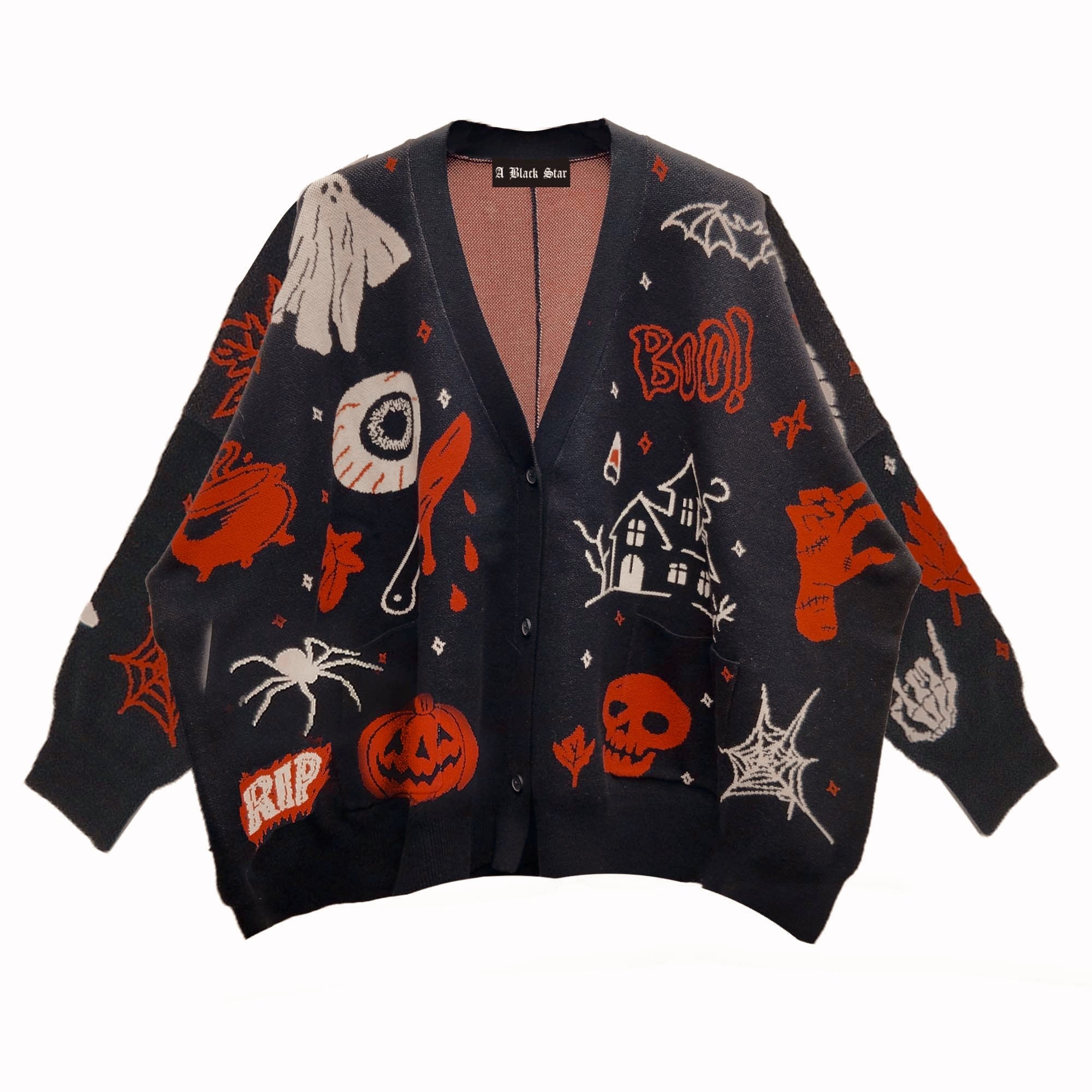 Friendly Ghost Slouchy Cardigan – A Black Star