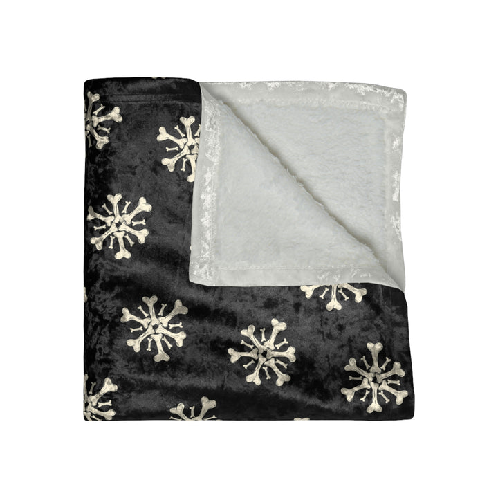 Boneflake Crushed Velvet Blanket
