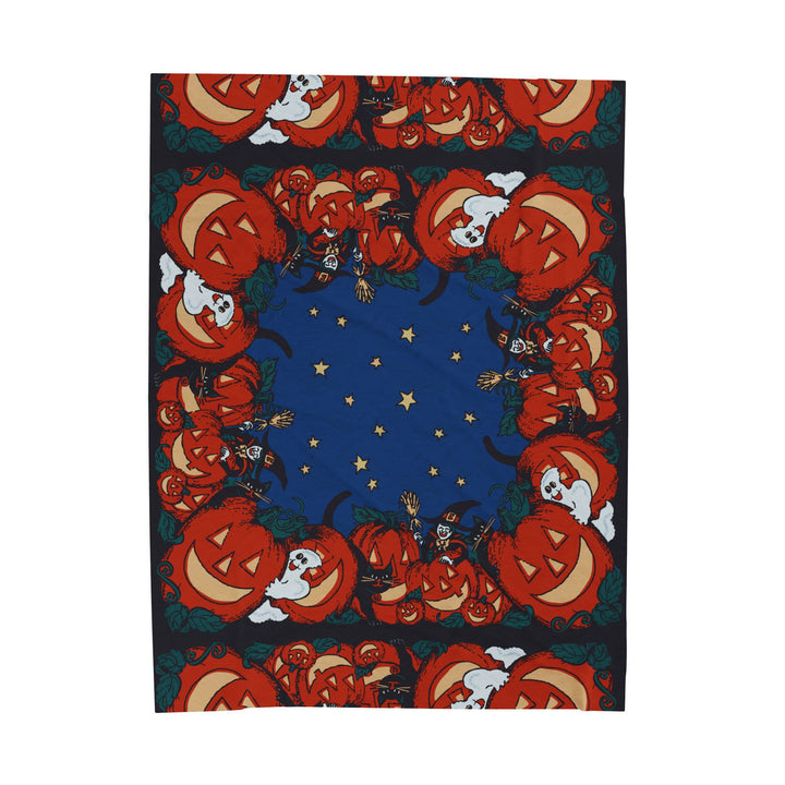 Vintage Halloween Plush Blanket
