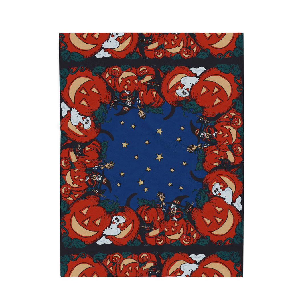 Vintage Halloween Plush Blanket