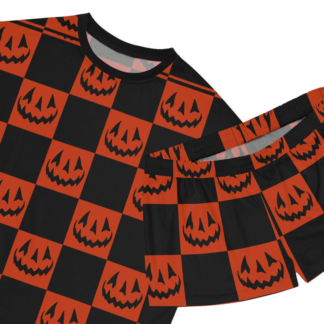 Halloween Checkered Pajama Set