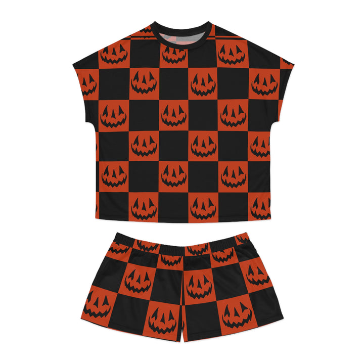 Halloween Checkered Pajama Set