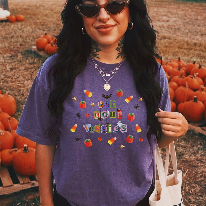 Eat Your Veggies Vs 2 T-shirt | Garment-dyed