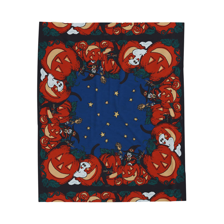 Vintage Halloween Plush Blanket