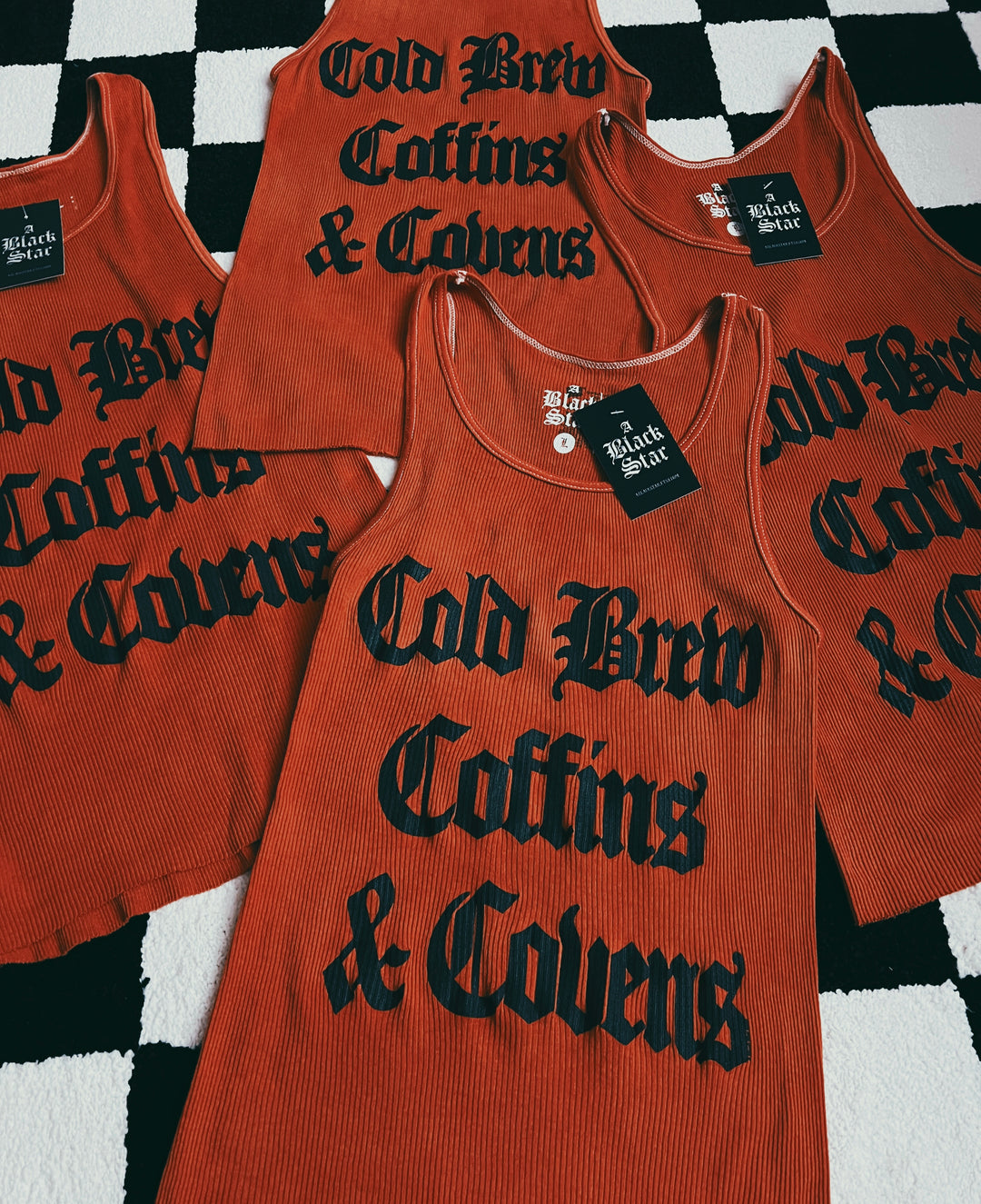 PRE-ORDER Cold Brew Coffins & Covens Ribbed Tank