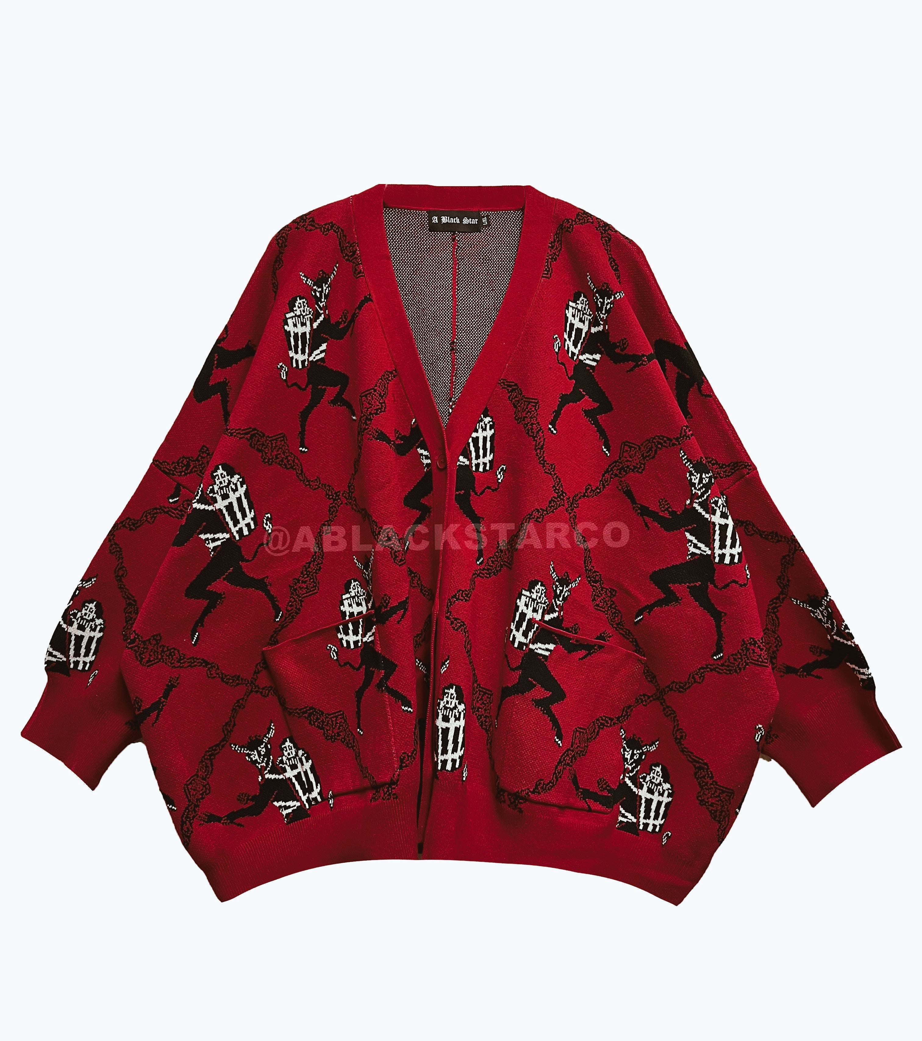 Krampus cardigan sale