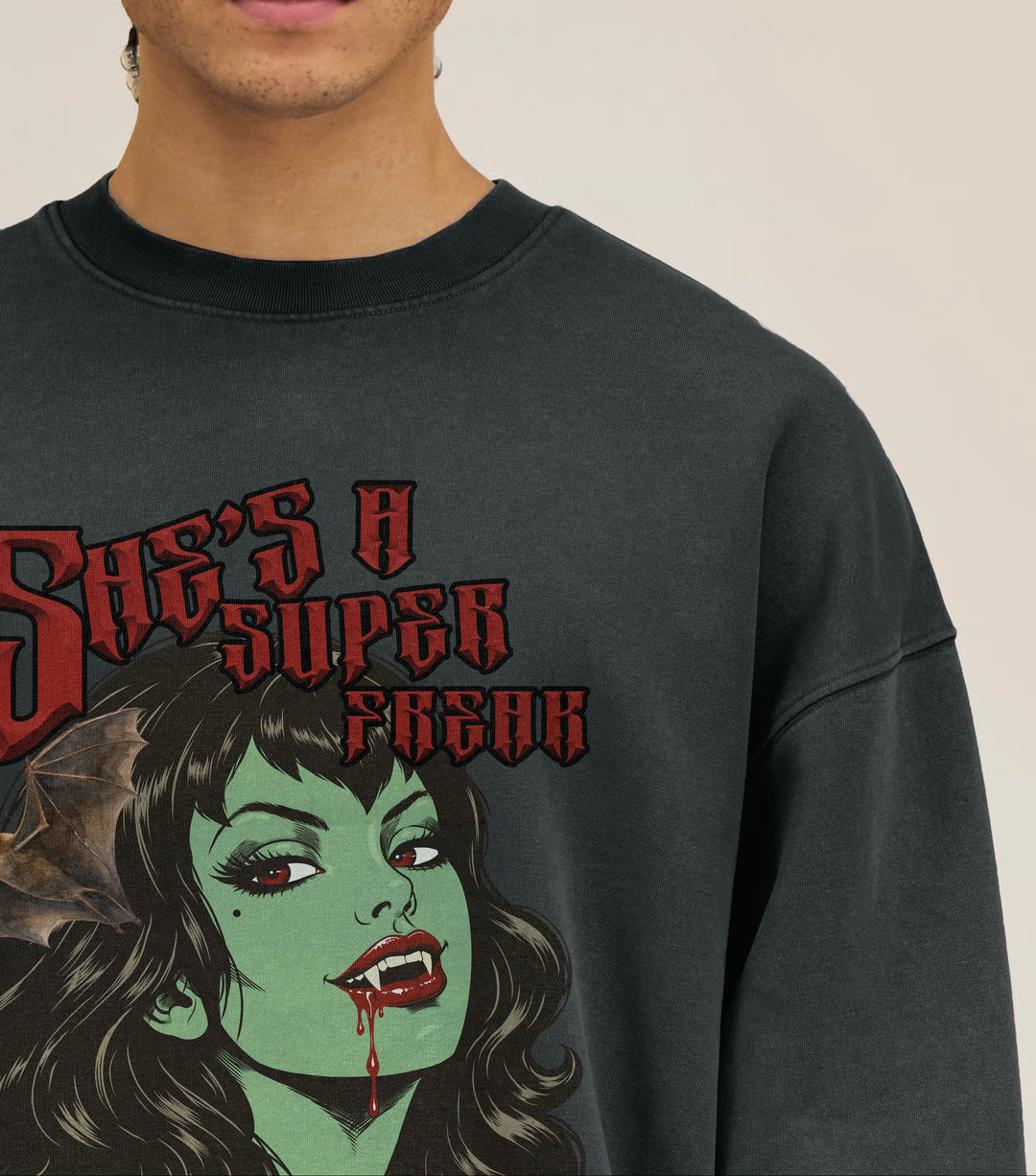 Super Freak Premium Sweatshirt | Vintage Garment Dyed