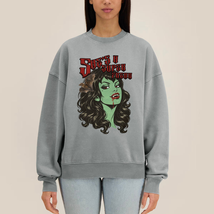 Super Freak Premium Sweatshirt | Vintage Garment Dyed
