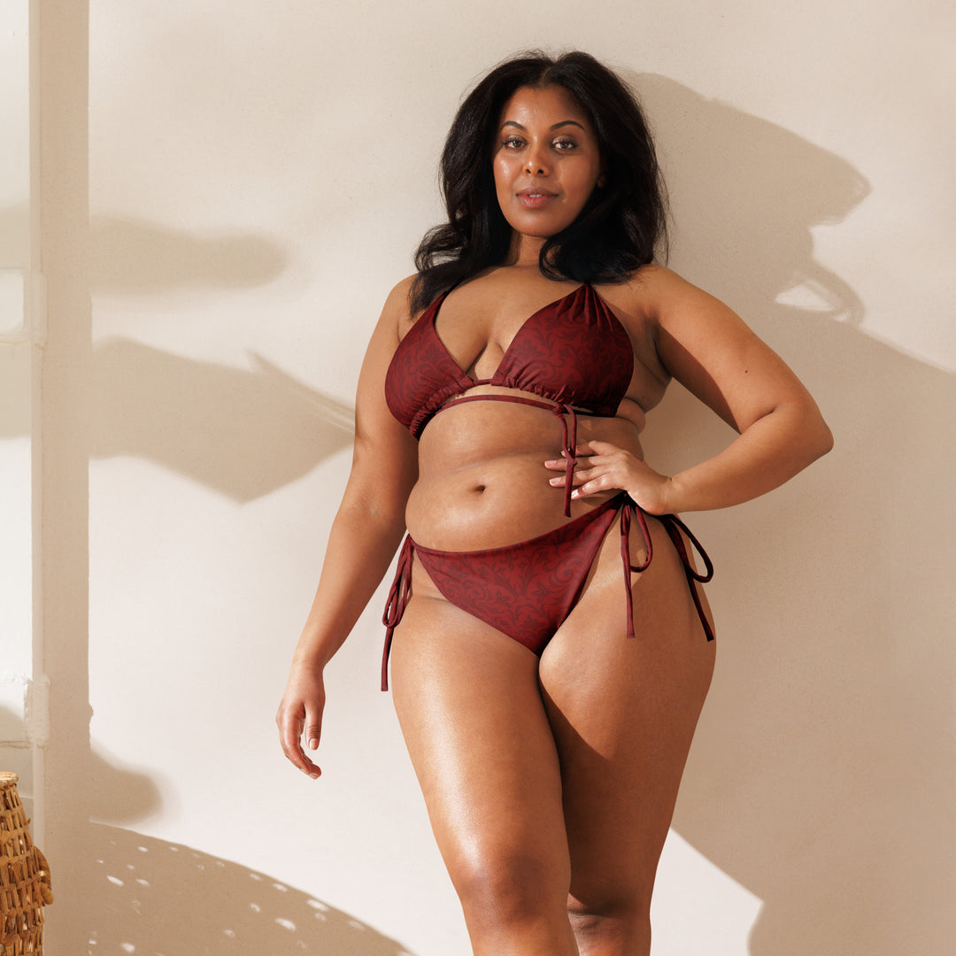 Gothic Damask String Bikini | Gothic Bikini | Gothic Swimwear