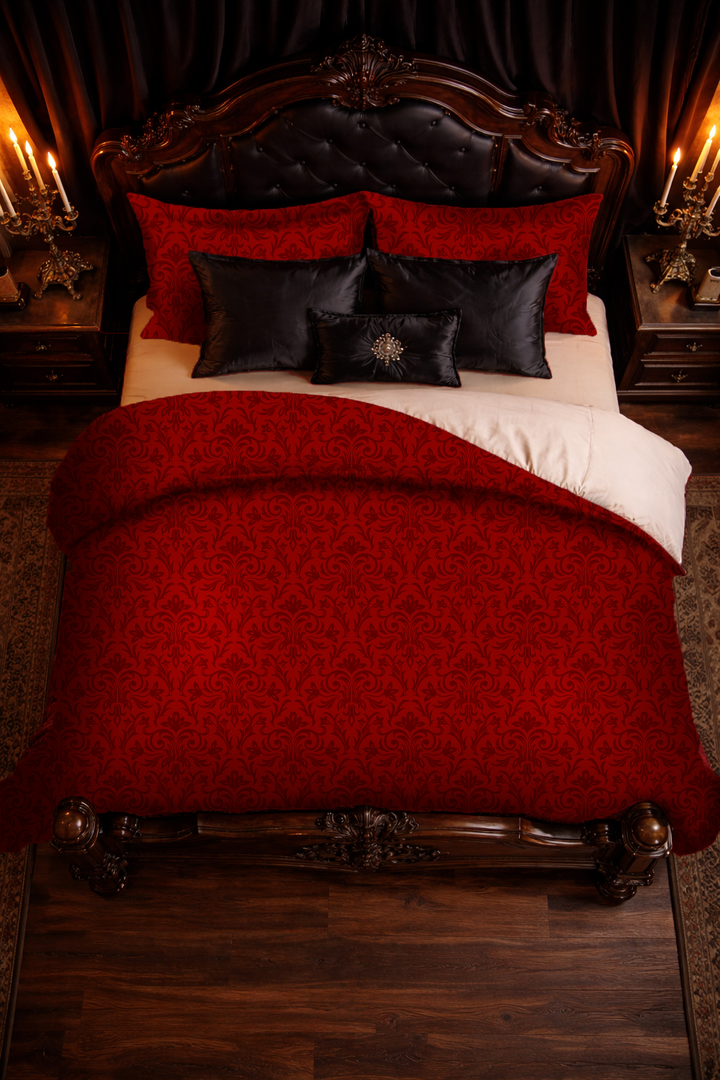 Gothic Damask Duvet Cover