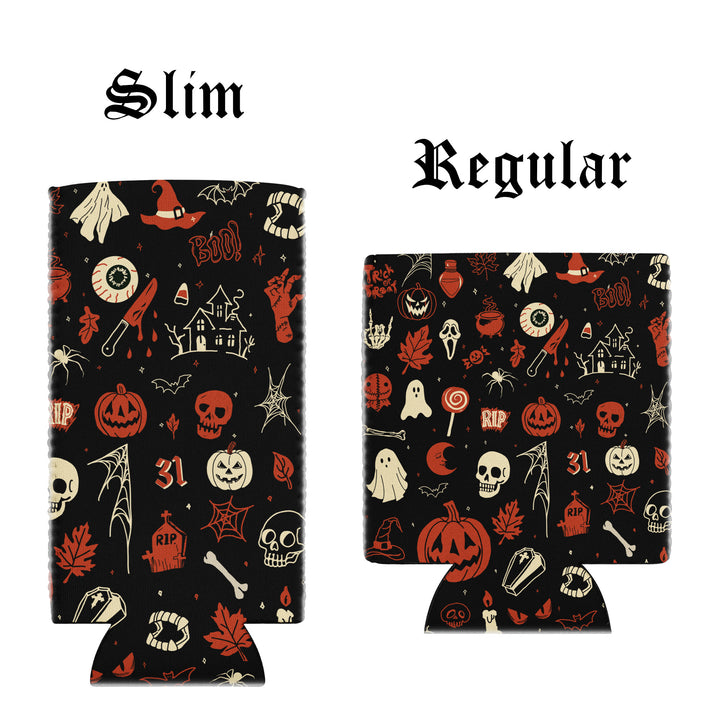 Halloween Doodle Can Cooler