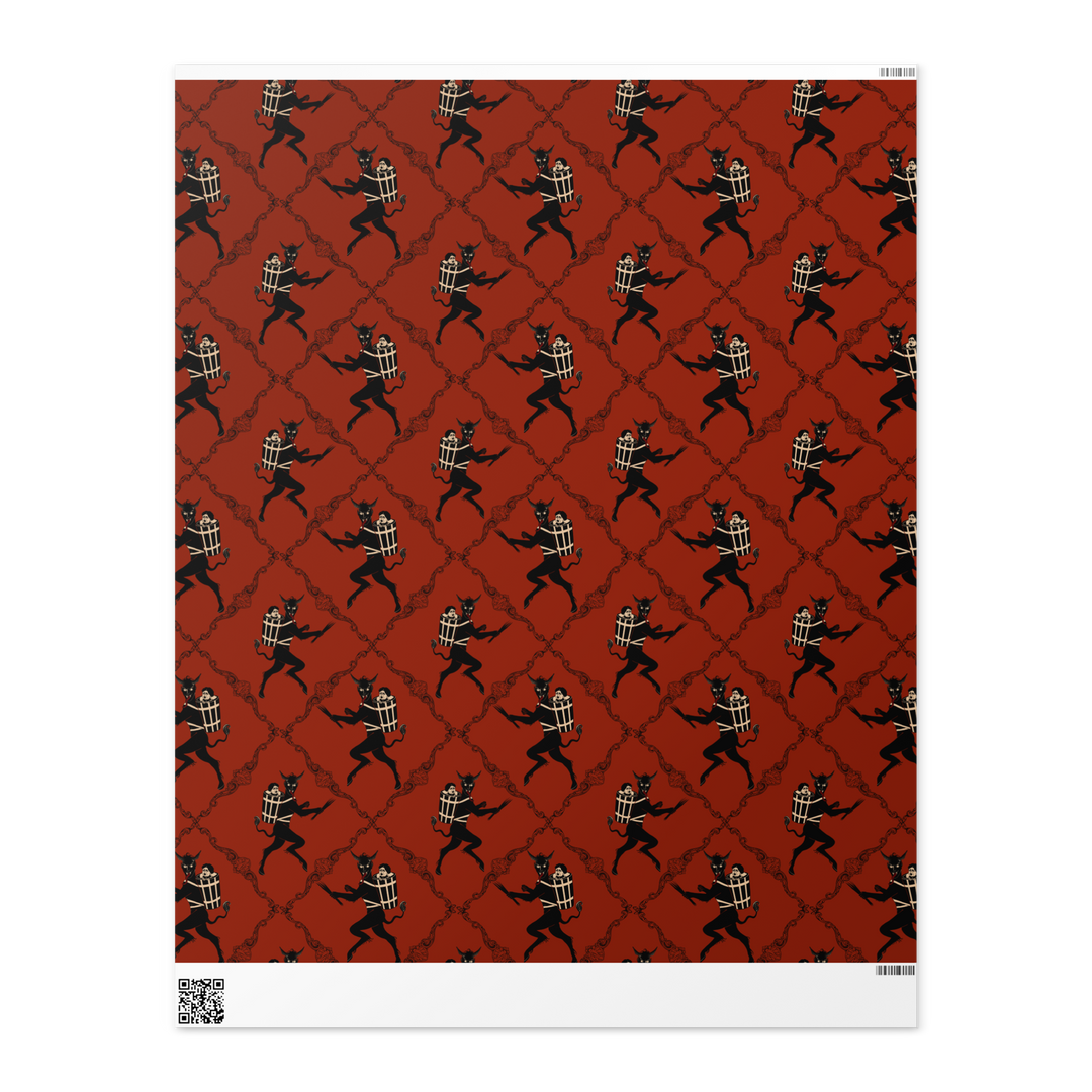 Krampus Wrapping paper roll