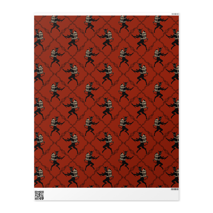 Krampus Wrapping paper roll