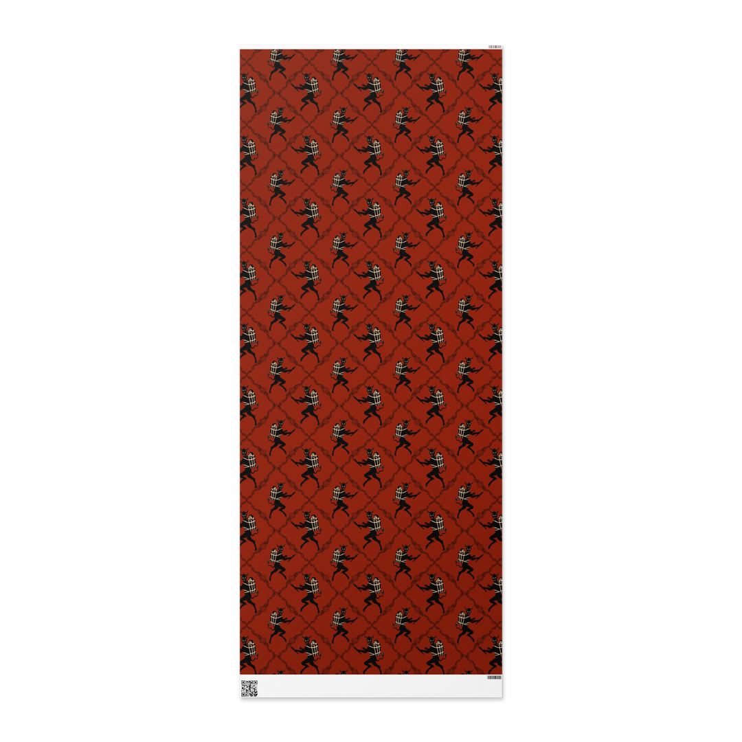 Krampus Wrapping paper roll