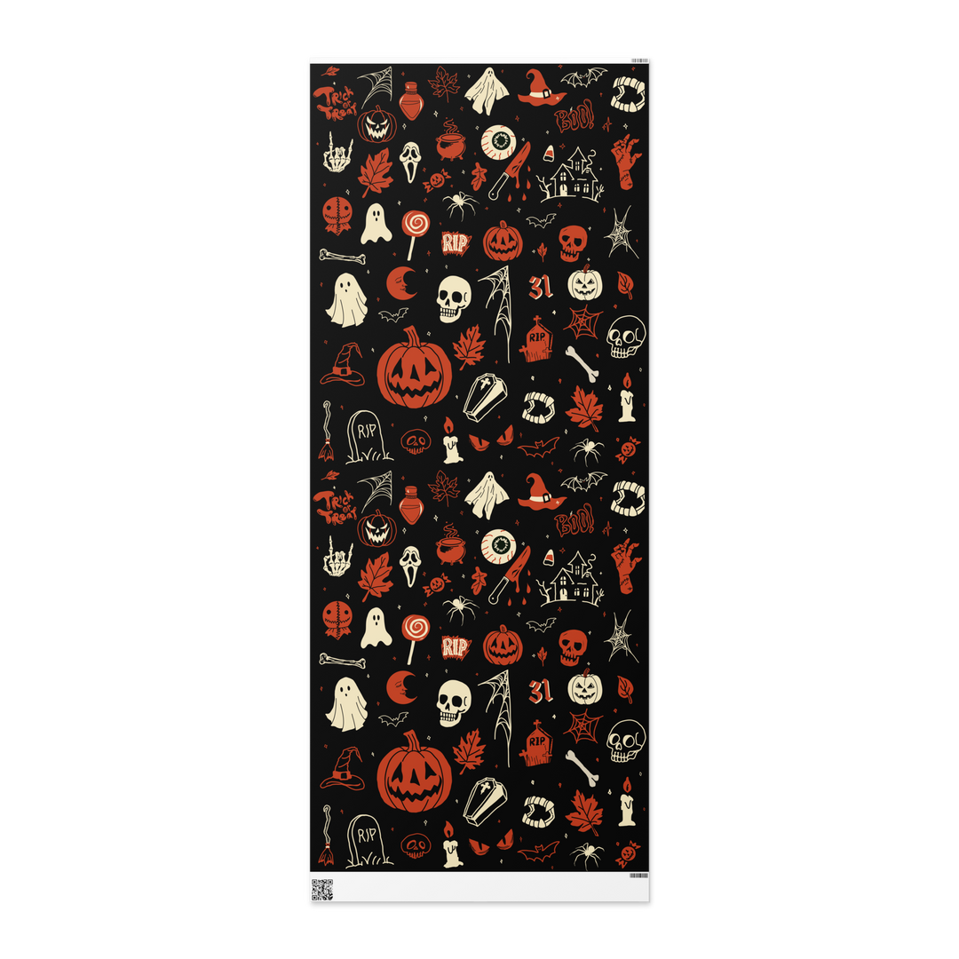 Halloween Doodle Wrapping paper roll