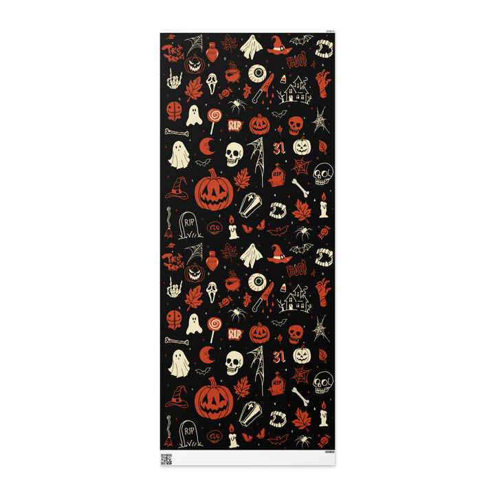 Halloween Doodle Wrapping paper roll