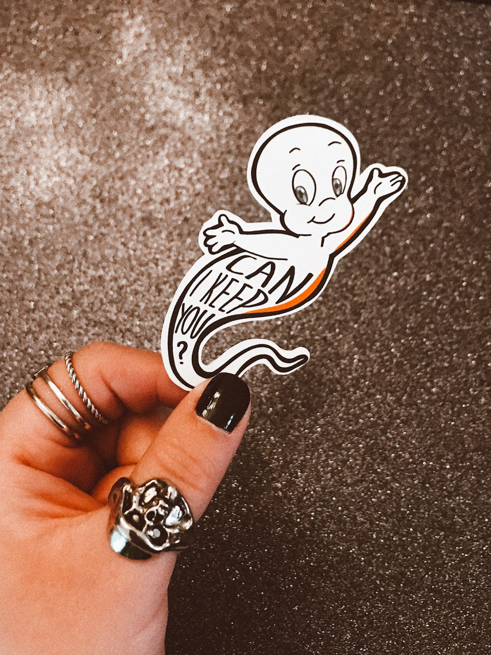 Casper Vinyl Die Cut Sticker