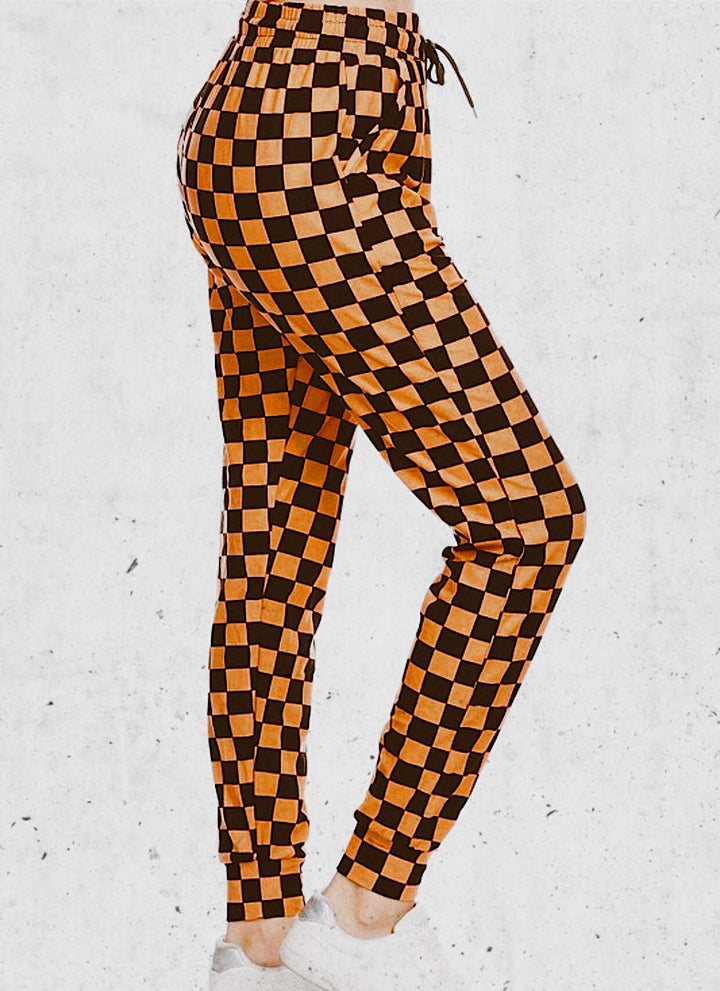 Halloween Checkered Jogger Sweatpants