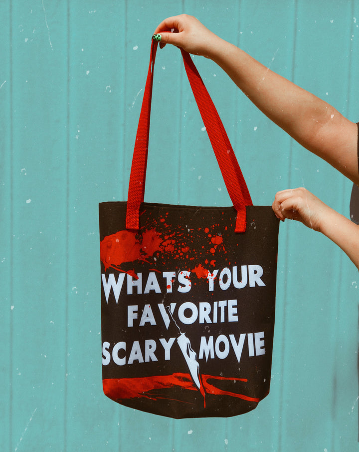 Whats Your Favorite Scary Movie Tote Bag