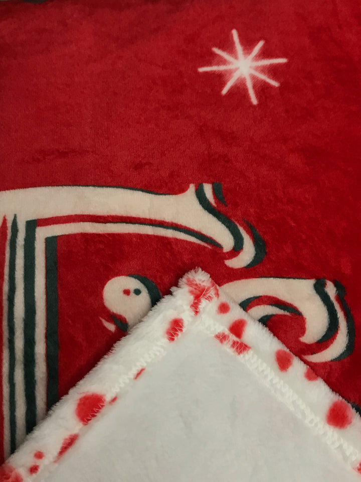 Baby It's Cold Outside  Fleece Blanket, Horror Blanket, Christmas Blanket