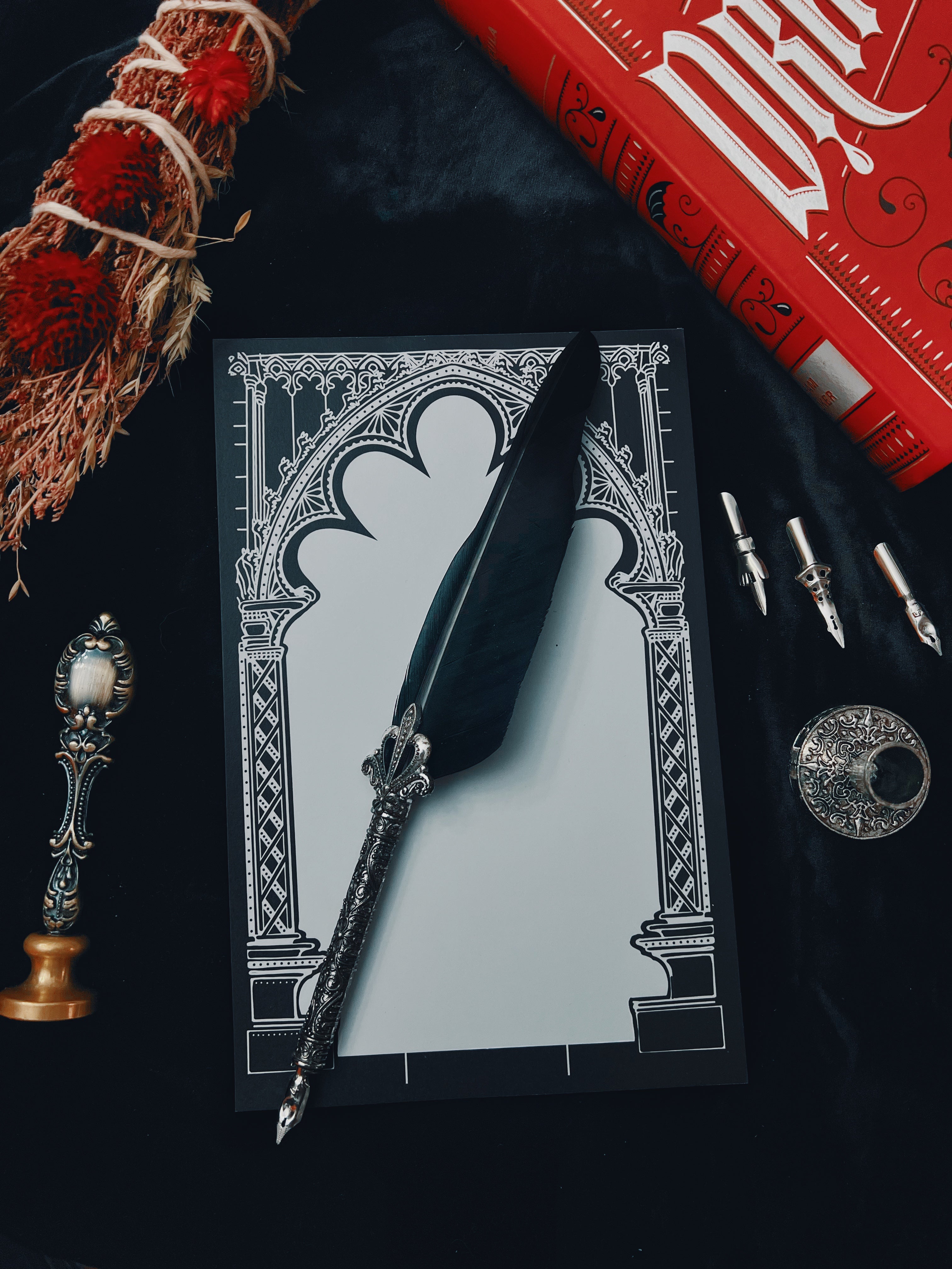 Goth Notepad Gothic Archway Notepad 5.5