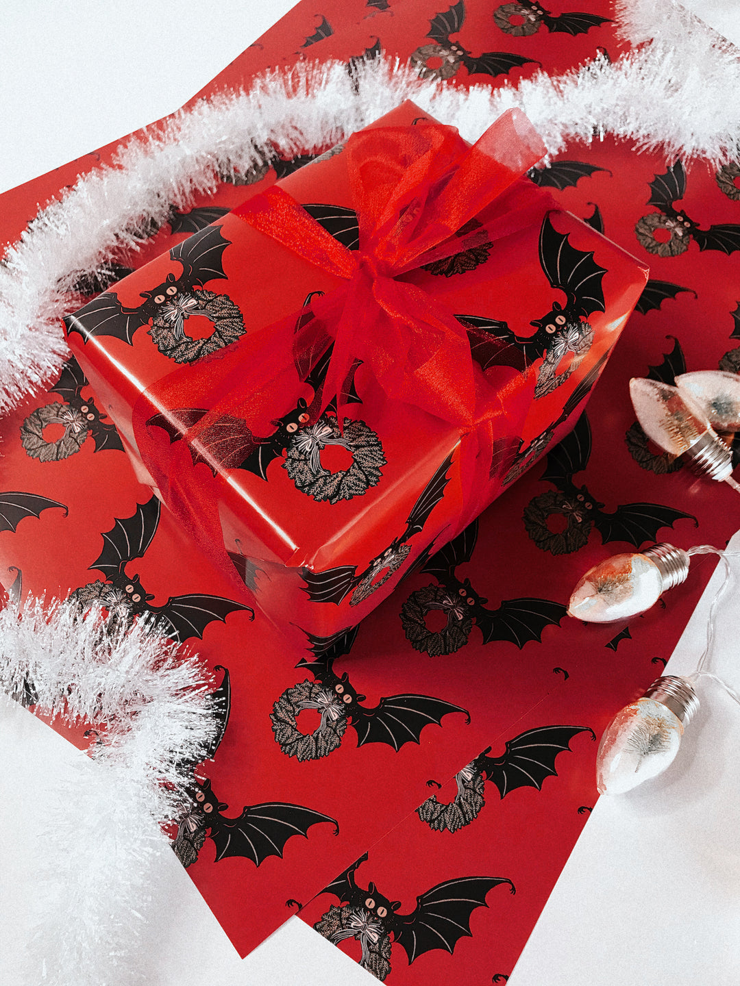 Creepmas Bat Gift Wrap | Creepmas Wrapping Paper