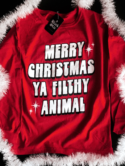 Merry Christmas Ya Filthy Animal Christmas Long Sleeve