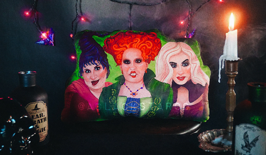 Sanderson Sisters Velour Pillow