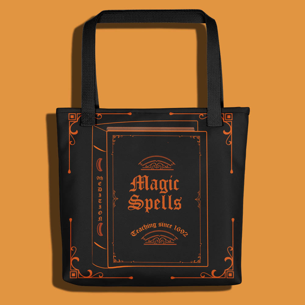 Magic Spells Book Tote Bag – A Black Star